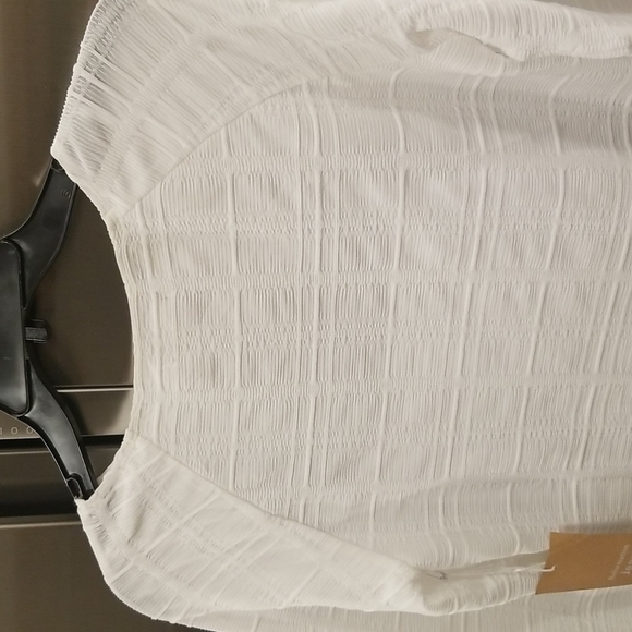 💕REFORMATION💕 Dee Dress ~ Long Sleeve Mini Ivory Medium M NWT - Picture 11 of 15